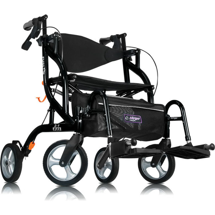 Airgo Fusion F23 Side-Folding Rollator & Transport Chair