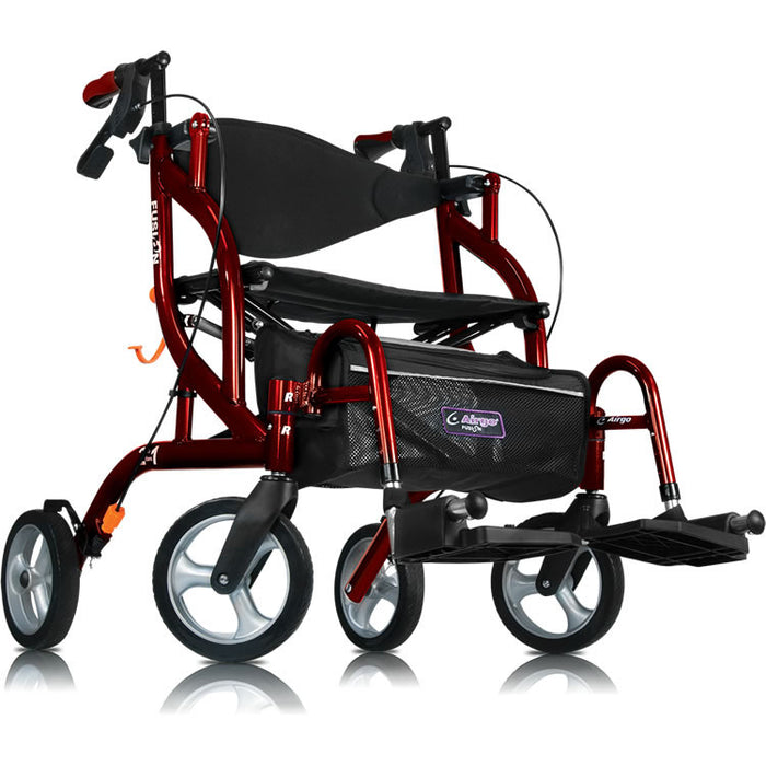 Airgo Fusion F18 Side-Folding Rollator & Transport Chair