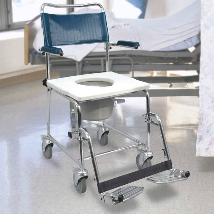 MedPro® Euro Commode with Flip-Up Armrests
