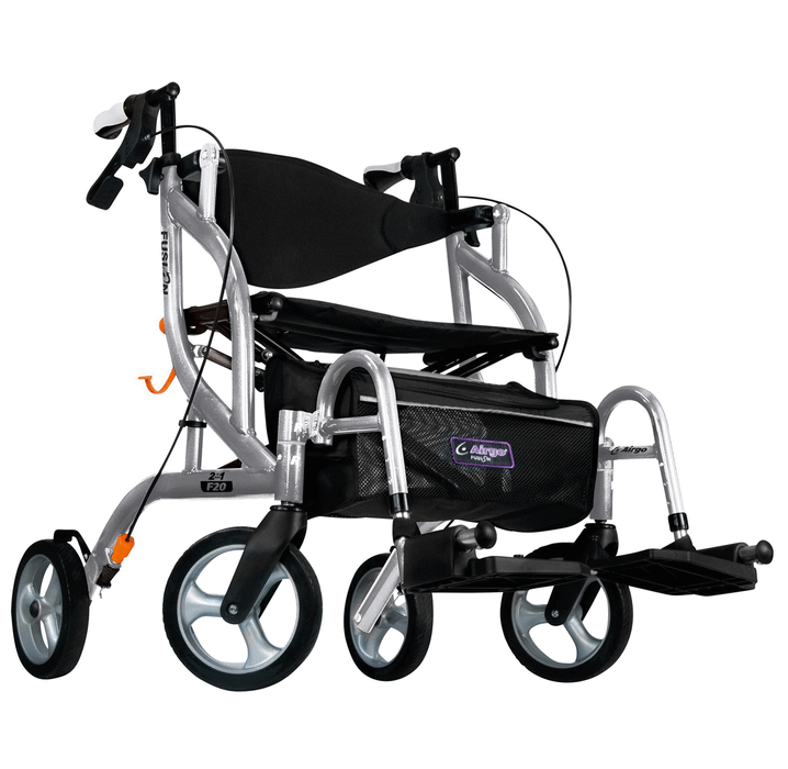 Airgo Fusion F20 Side-Folding Rollator & Transport Chair