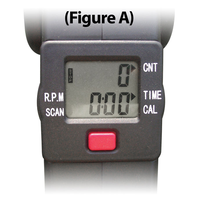 Folding Exercise Peddler with Electronic Display