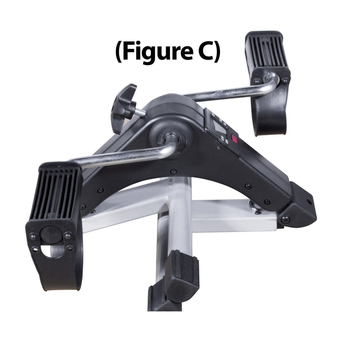 Folding Exercise Peddler with Electronic Display
