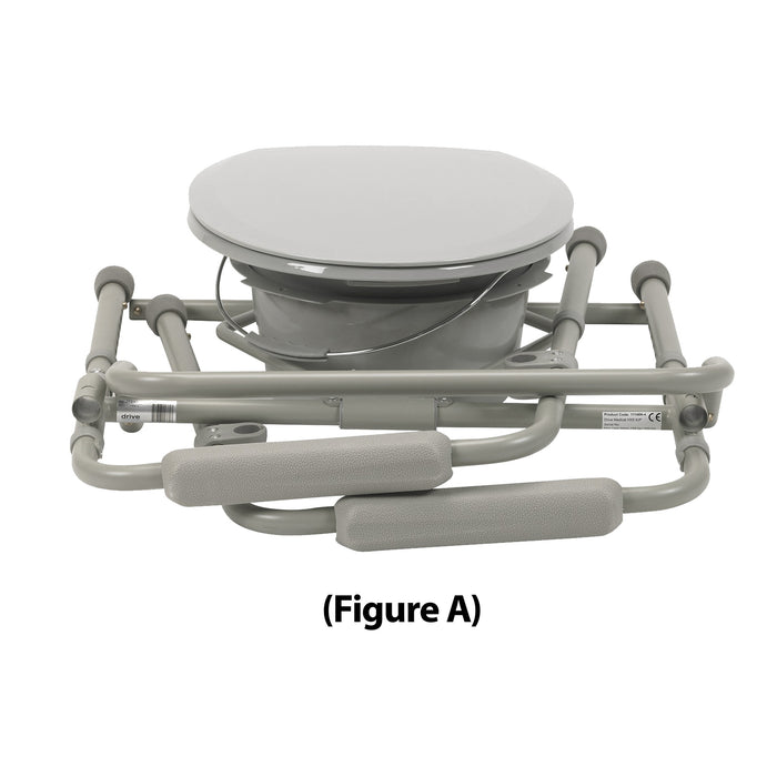 Folding Steel Commode
