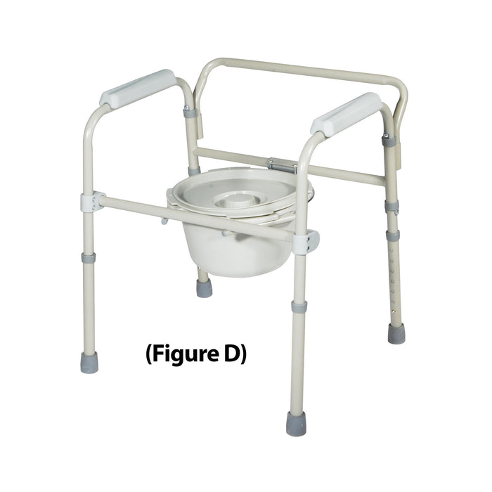 Folding Steel Commode