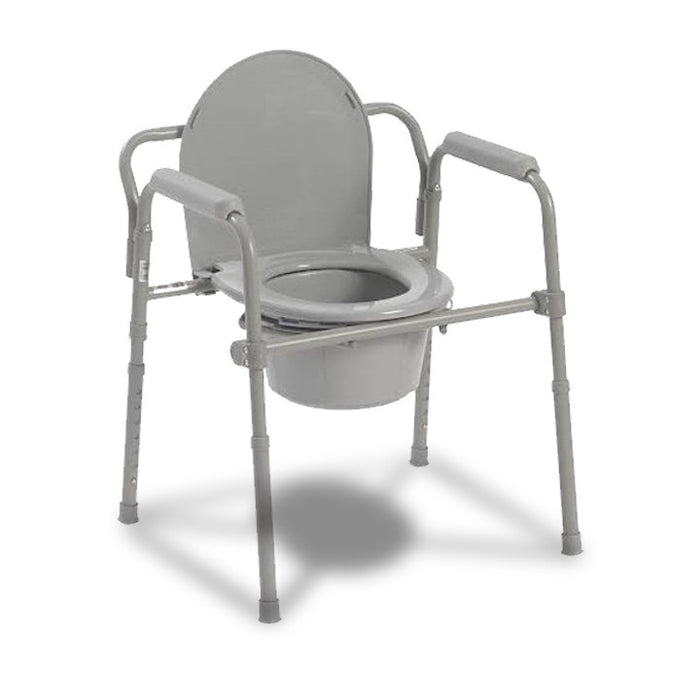 Folding Steel Commode