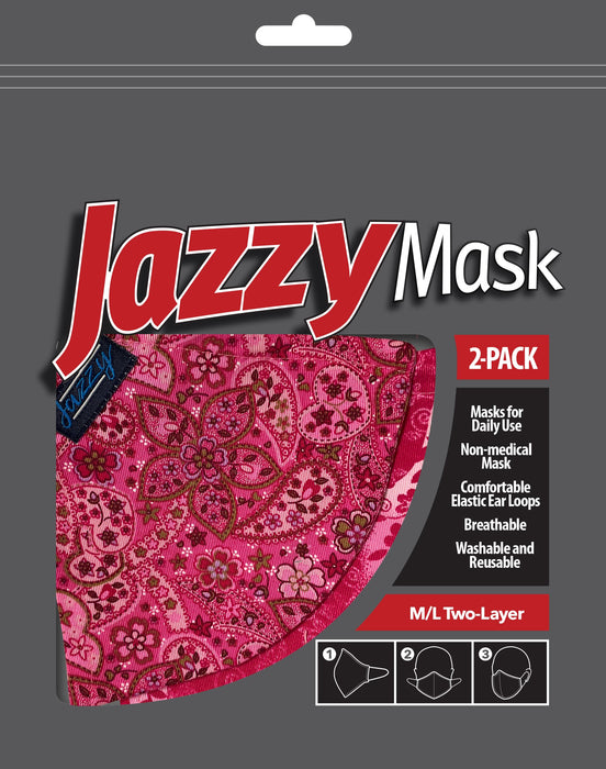 Jazzy Masks -Washable/Reusable Face Masks - (2/Package)