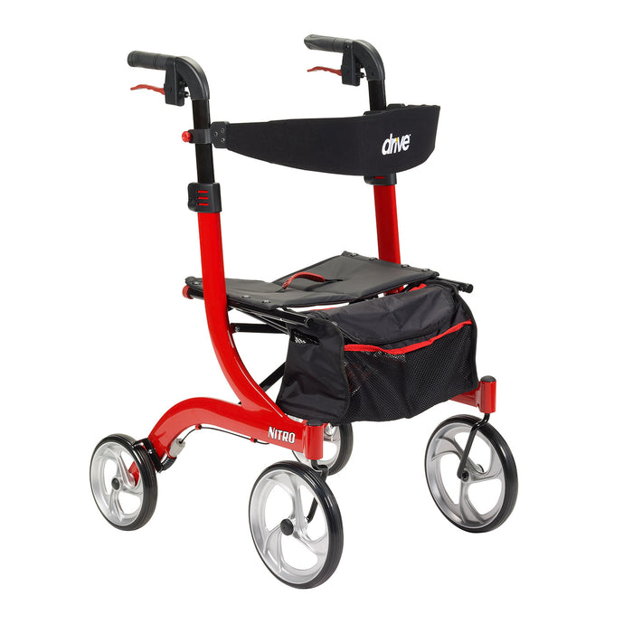 Nitro Aluminum Rollator, 10" Casters
