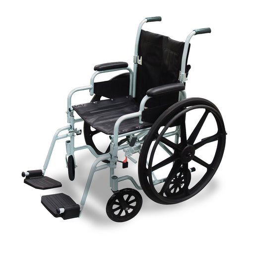 Poly-Fly High Strength, Lightweight Wheelchair/Flyweight Transport Chair Combo