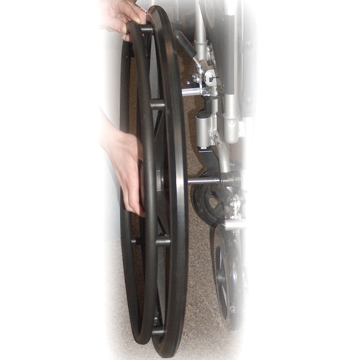 Poly-Fly High Strength, Lightweight Wheelchair/Flyweight Transport Chair Combo