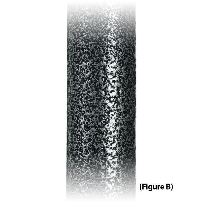 Quad Cane, Large or Small Base, with Silver Vein Finish