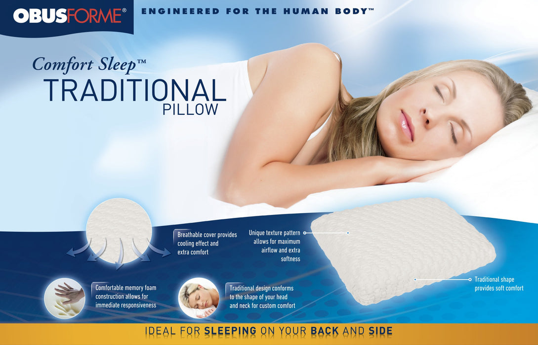 Comfort Sleep Traditional Pillow