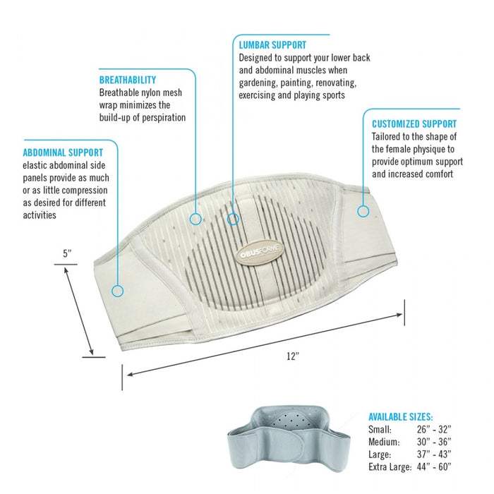 Female Back Belt, ObusForme