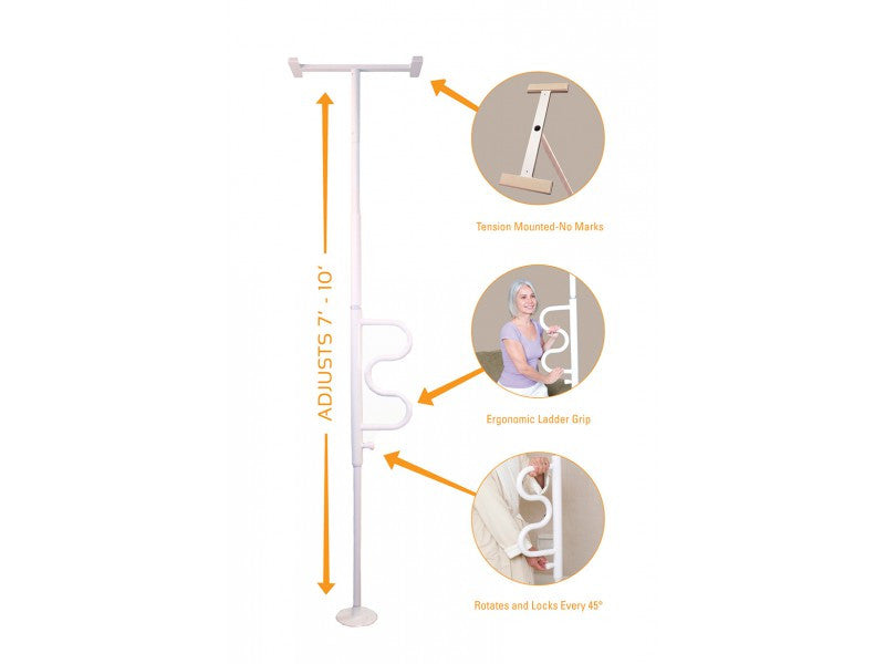 Security Pole & Curve Grab Bar