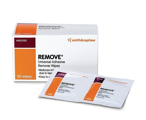 Smith & Nephew Universal Remover Wipes - 50 wipes/box
