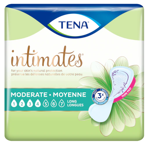 TENA Intimates Moderate Thin Long Incontinence Pad