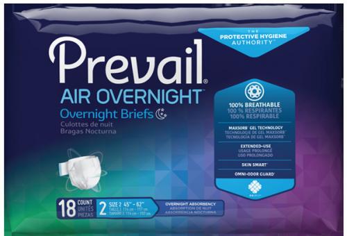 Prevail® Air Overnight Adult Briefs