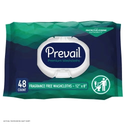 Prevail® Soft Pack Washcloth with Press-N-Pull Lid (12"x 8")