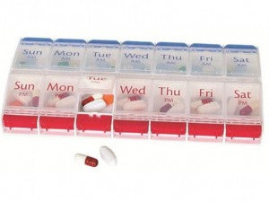 7 Day AM/PM Pill Reminder, 2X Day