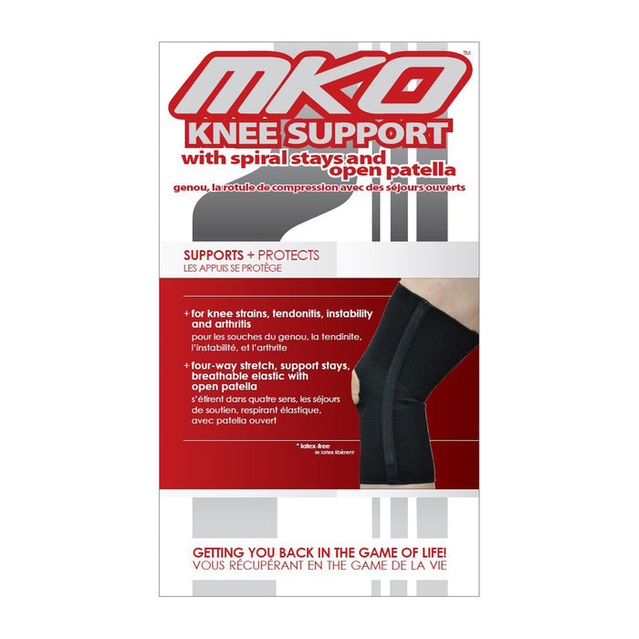 MKO Knee Support Spiral Stays (Open Patella)