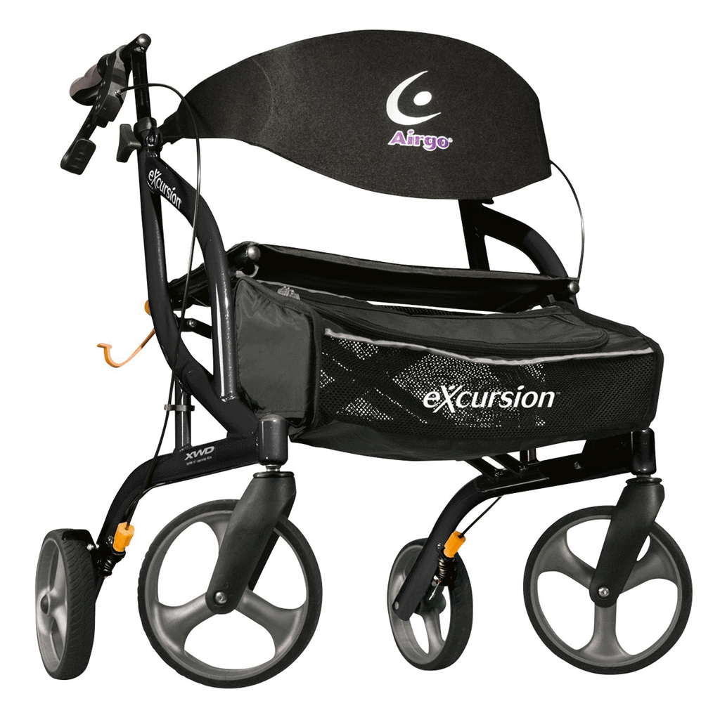 Airgo® eXcursion™ XWD Lightweight Side-fold Rollator (400 lb