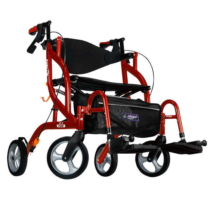 Airgo Fusion F20 Side-Folding Rollator & Transport Chair