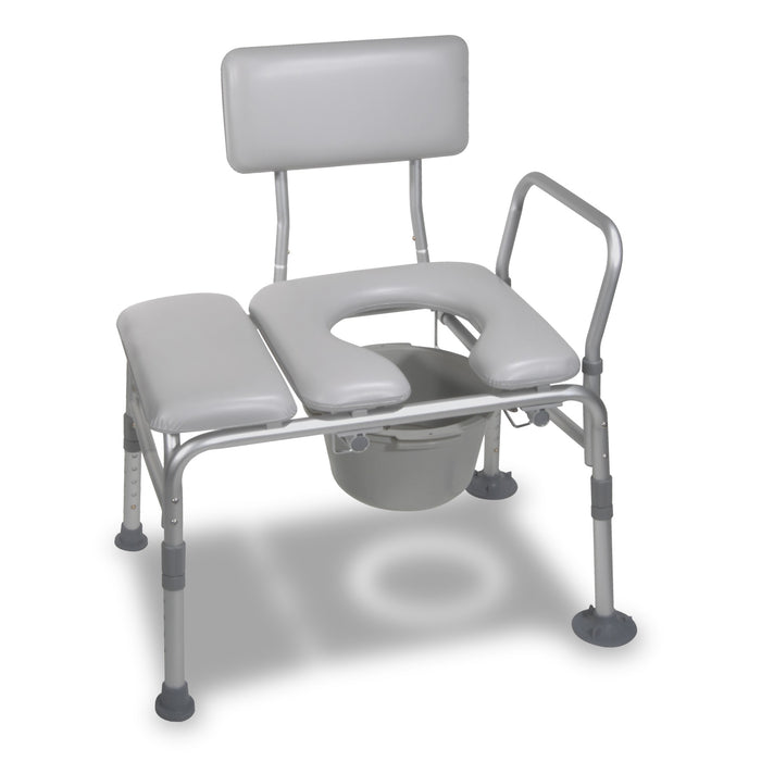 Combination Padded Transfer Bench/Commode