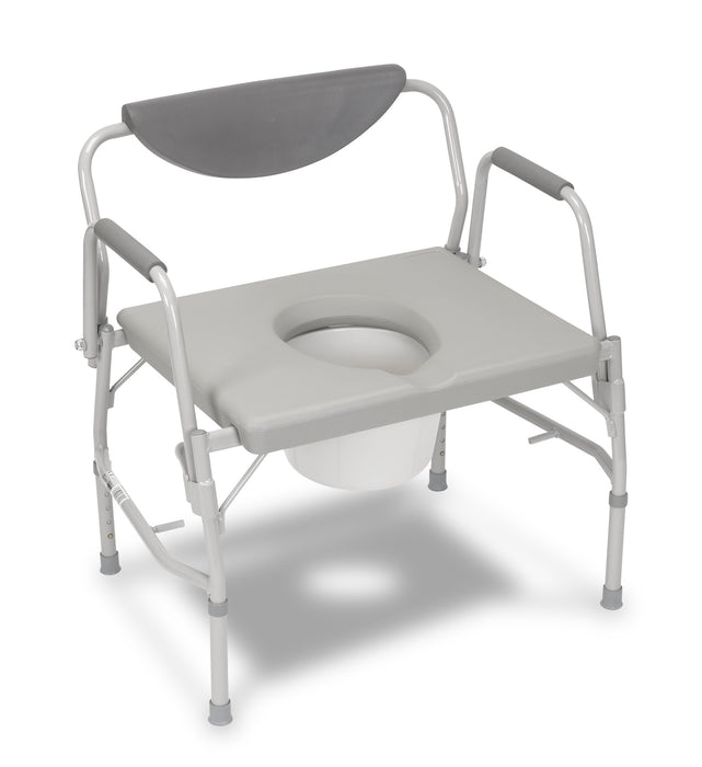 Deluxe Bariatric Drop-Arm Commode