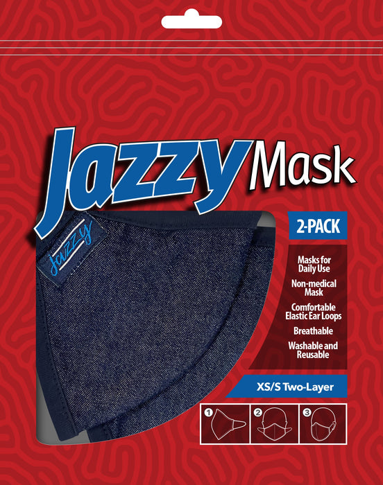Jazzy Masks -Washable/Reusable Face Masks - (2/Package)