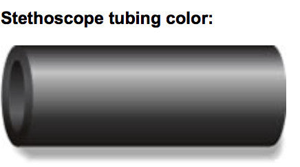 Color Pro Sprague-Rappaport Type Stethoscope (Black Tubing)